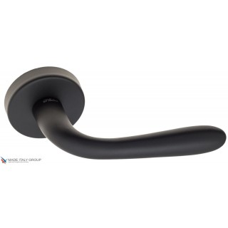 Дверная ручка на круглом основании Fratelli Cattini GOCCIA 7-NM матовый черный