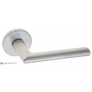 Дверная ручка на круглом основании Fratelli Cattini LINEA 2 7.7-CS матовый хром