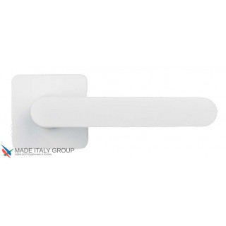 Дверная ручка на квадратном основании COLOMBO ONEQ CC21RSB-C01 матовый кокос белый