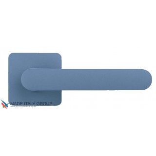 Дверная ручка на квадратном основании COLOMBO ONEQ CC21RSB-C06 матовый океан голубой