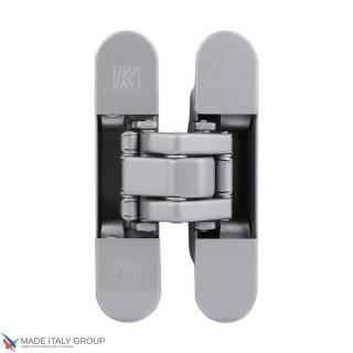 KUBICA K8060 ATOMIKA SLIM DXSX, CR.SAT петля скрытая универсальная МАТОВЫЙ ХРОМ (60 kg)