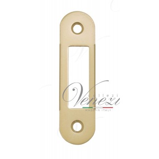 B01000.40.23 Ответная планка без язычка короткая (матовое золото) B01000.40.23 Ответная планка без язычка короткая (матовое золото)