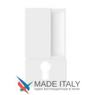 В30003.01.FM+B08982.50.FM Ручка AGB WAVE для раздвижных дверей с замком CYL (белый) В30003.01.FM+B08982.50.FM Ручка AGB WAVE для раздвижных дверей с замком CYL (белый)