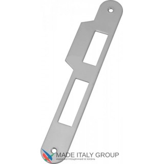 B01000.05.34 Ответная планка длинная с язычком прямым (матовый хром) B01000.05.34 Ответная планка длинная с язычком прямым (матовый хром)