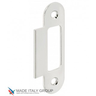 B01402.14.06 Ответная планка с квадратным язычком (под пласт. вкладыш Easy Matic)(хром) B01402.14.06 Ответная планка с квадратным язычком (под пласт. вкладыш Easy Matic)(хром)