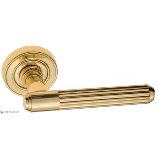 Дверная ручка Venezia "EXA TUBE" D6 полированная латунь