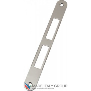 B01000.01.06 Ответная планка длинная без язычка (хром) B01000.01.06 Ответная планка длинная без язычка (хром)