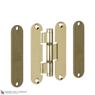 Петля карточная универсальная К27, цвет полированная латунь (140АО120 )