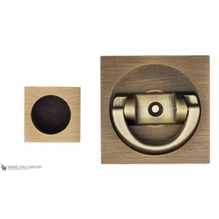 Ручка для раздвижной/распашной двери на квадратном основании Venezia U144 матовая бронза