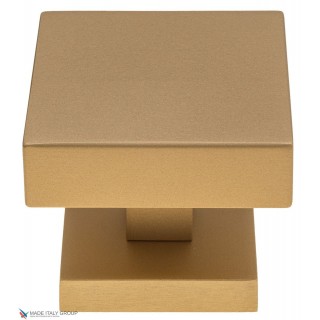 Ручка дверная кноб поворотная Fratelli Cattini KUBA 65x65 мм BS матовая латунь 1шт.