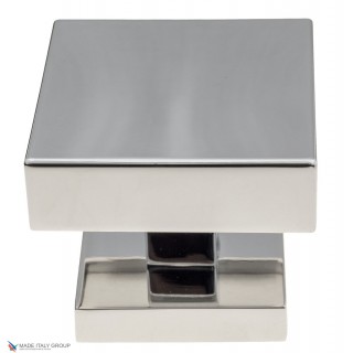 Ручка дверная кноб поворотная Fratelli Cattini KUBA 65x65 мм CR полированный хром 1шт.