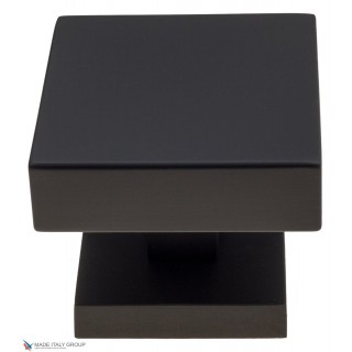 Ручка дверная кноб поворотная Fratelli Cattini KUBA 65x65 мм NM матовый черный 1шт.