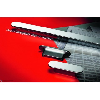 Ручка скоба модерн COLOMBO DESIGN F131A-CR полированный хром 32 мм