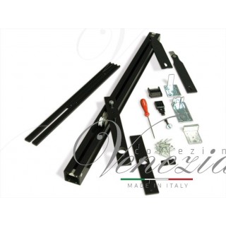 Трэк для рото механизма Ergon, комплект для двери LP=44/64 Black T.E.