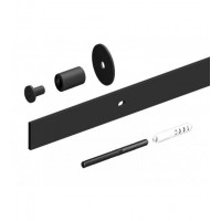 Направляющая для раздвижных дверей ROC DESIGN 2400 мм с 5 держателями (чёрная матовая) Направляющая для раздвижных дверей ROC DESIGN 2400 мм с 5 держателями (чёрная матовая)