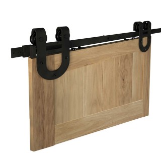 Комплект фурнитуры TEMIDA 100кг/2м на 1 дверь 850-1050 мм, черный матовый TM20 Комплект фурнитуры TEMIDA 100кг/2м на 1 дверь 850-1050 мм, черный матовый TM20