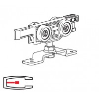 Ролики для раздвижных дверей FLUID 50 Classic с амортизатором Ролики для раздвижных дверей FLUID 50 Classic с амортизатором