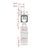 Ролики для раздвижных дверей с масляным доводчиком 40 fan Ролики для раздвижных дверей с масляным доводчиком 40 fan