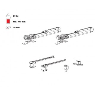 Ролики для раздвижных дверей Fluid Classic 50 Ролики для раздвижных дверей Fluid Classic 50