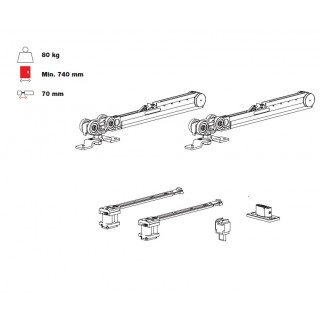 Ролики для раздвижных дверей Fluid Classic 80 Ролики для раздвижных дверей Fluid Classic 80