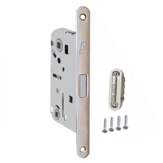 Bonaiti Механизм вж 18мм B-FORTY WC 18*196 пол.никель + Bonaiti Art GF45 Ответная планка B-FORTY пол.никель + саморезы хром 4шт Bonaiti Механизм вж 18мм B-FORTY WC 18*196 пол.никель + Bonaiti Art GF45 Ответная планка B-FORTY пол.никель + саморезы хром 4шт