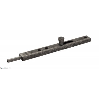 231FA20 Задвижка дверная усиленная ALDEGHI 200мм античное серебро