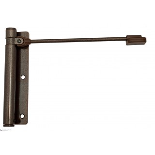 114AB170D Доводчик дверной пружинный до 60кг ALDEGHI ГЕРКУЛЕС (170x39мм) коричневый