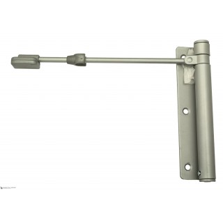 114CS170D Доводчик дверной пружинный до 60кг ALDEGHI ГЕРКУЛЕС (170x39мм) серебро
