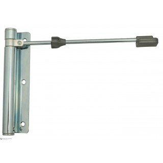 114AZ170D Доводчик дверной пружинный до 60кг ALDEGHI ГЕРКУЛЕС (170x39мм) белая оцинкованная сталь
