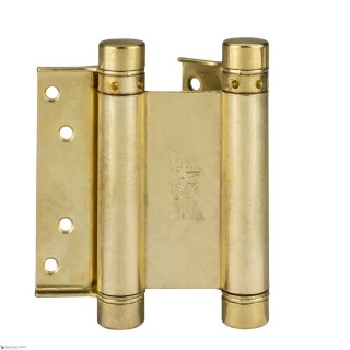 101AO075B2 Дверная петля пружинная амортизирующая ALDEGHI 75x28x34 мм полированная латунь