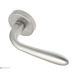 Дверная ручка на круглом основании Fratelli Cattini "GOCCIA" 7-CS матовый хром