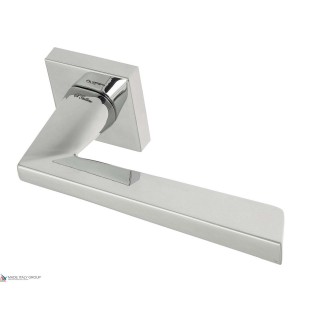 Дверная ручка на квадратном основании Fratelli Cattini "UNICA" 8-CR полированный хром