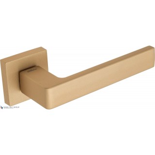 Дверная ручка на квадратном основании Fratelli Cattini "BOOM" 8-KD золото крайола