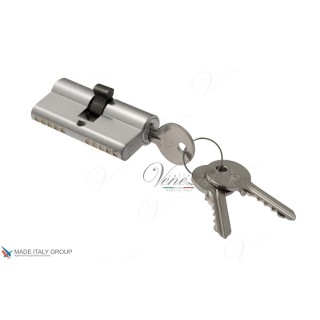 Цилиндровый механизм ключ-ключ Venezia 30/10/30 матовый хром