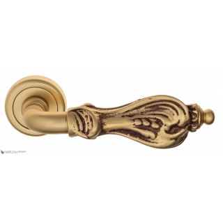 Дверная ручка Venezia FLORENCE D1 французcкое золото + коричневый