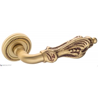 Дверная ручка Venezia FLORENCE D3 французcкое золото + коричневый