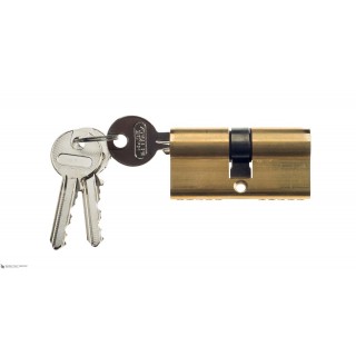 Цилиндровый механизм ключ-ключ Venezia 25/10/25 полированная латунь