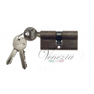 Цилиндровый механизм ключ-ключ Venezia 30/10/30 матовая бронза