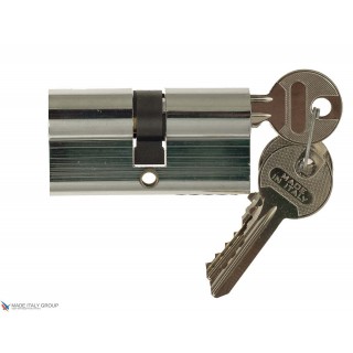 Цилиндровый механизм ключ-ключ Venezia 25/10/25 полированный хром