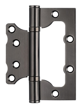 Петля дверная универсальная без врезки с двумя подшипниками ADDEN BAU. 100X75X2.5 BUT GRAPHITE (цвет ГРАФИТ)